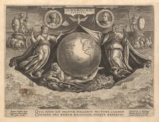 Amerika Revetio borítója, 1591