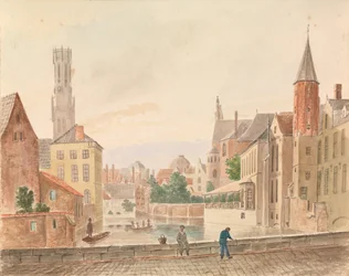 Brugge (akvarell papíron)