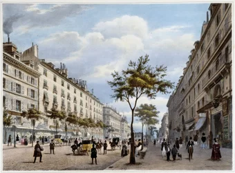 Le boulevard des Italians - „Séta Párizsban és környékén”, Jacottet és Benoist, szerk. Gihaut