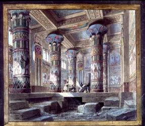 Philippe Chaperon szcenográfiája Giuseppe Verdi Aida című operájához