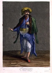 Janicsár, közönséges turbánban