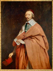 Armand Jean du Plessis, de Richelieu bíboros (1585-1642): Philippe de Champaigne (1602-1674) műhelyének portréja