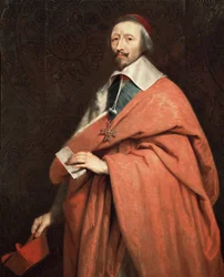 Armand Jean du Plessis, de Richelieu bíboros portréja (olaj, vászon)