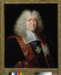 Louis Boucherat (1616-1699) francia bíró és kancellár portréja (olaj, vászon)