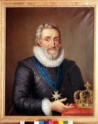 IV. Henrik (1553-1610) francia király portréja. Philippe de Champaigne festménye. Stockholmi Nemzeti Múzeum