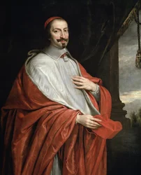Jules Mazarin bíboros portréja (olaj, vászon