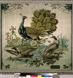 „A páva”. Philippe de Lassalle (1723-1805) falikárpitja, 1770, Ermitázs Múzeum, Szentpétervár