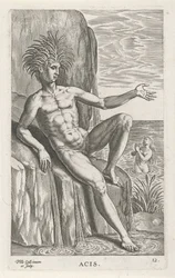 Riviergod Acis Ászok (cím az objektumon) Rivier- en zeegoden (sorozat címe) Elegáns portrék a tengeri félistenekről és az Amnicus-fókákról (sorozat címe)