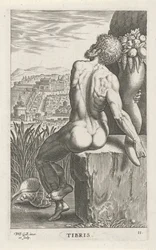Riviergod Tiber Törzsek (cím a tárgyon) Rivier- en zeegoden (sorozat címe) Elegáns portrék a tengeri félistenekről és az Amnicus-fókákról (sorozat címe)