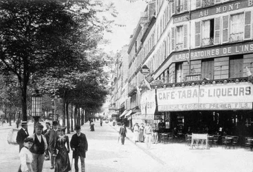 Boulevard de la Villette, Párizs, 1900 körül (f/w fotó)