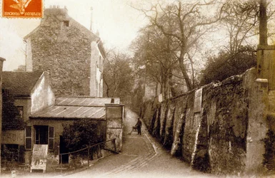 Saint-Vincent utca, Montmartre, Párizs, kb. 1900