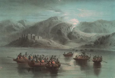 Garibaldi embereinek partraszállása a calabriai Capo dell