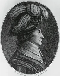 Lazare Nicolas Marguerite, Comte Carnot (1753-1823) francia tábornok, politikus, mérnök és matematikus portréja, metszet