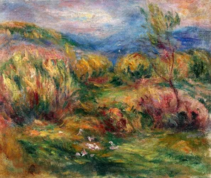 Tájkép Cagnes-sur-Mer közelében