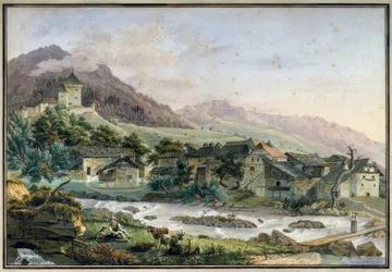 Tavel falu és Le Châtelard kastély
