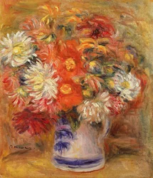 Krizantémok vázában, 1919 körül