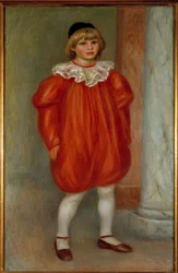 Claude Renoir és bohóc Pierre Auguste Renoir (1841-1919) festménye 1909 V. 0,77x1,2 m Párizs, musee de l