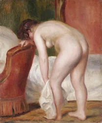 Törölköző női akt, kb. 1909