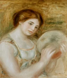 Nő tamburával