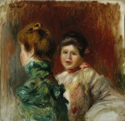 Két nő feje, 1895 körül (olaj, vászon)