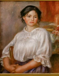 Jeune fille assise (olaj, vászon)