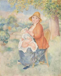 Kismama vagy Gyermekét szoptató nő (Madame Renoir és fia)