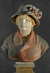 Mme. Renoir (polikróm terrakotta)