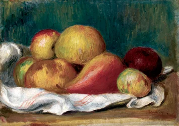 Csendélet almával és körtével. Pierre Auguste Renoir festménye (Pierre-Auguste Renoir)