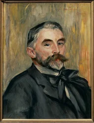 Stephane Mallarme költő portréja (olaj, vászon)