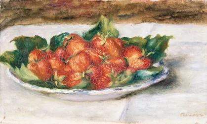 Csendélet eperrel; Nature Morte avec Fraises, 1880 körül