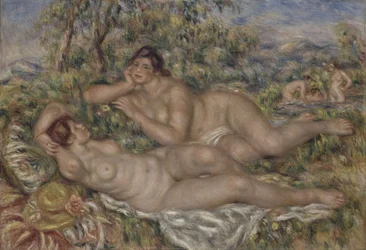 Fürdőző nők, 1918-1919