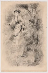 A csúcsról való leereszkedés: (Illusztráció Edmond Renoir "L