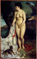 A griff fürdőző. Pierre Auguste Renoir (1841-1919) festménye