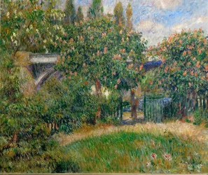 A vasúti híd Chatónál (festmény, vászon)
