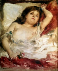 Nő nyújtózkodik: a rózsa. Pierre Auguste Renoir festménye (Pierre-Auguste