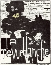 Művészet. A Revue Blanche. Plakát Pierre Bonnard, Franciaország