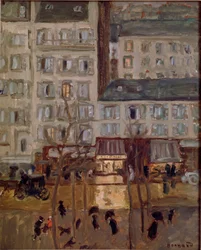 Boulevard de Clichy Pierre Bonnard festménye (1867-1947) 1904 Brüsszel, Gyűjtemény dr. G. Daelemans