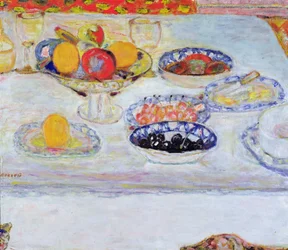 Gyümölcstál és tányérok, 1930-32