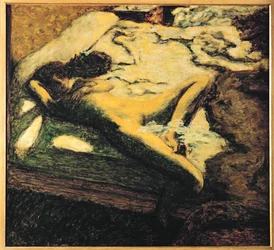 Woman dozing on her bed ... (festmény vászonra)