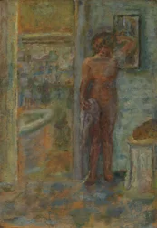 Akt belső térben, 1917 körül (olaj, fa)