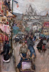 Párizsi táj vagy Les Batignolles, részlet