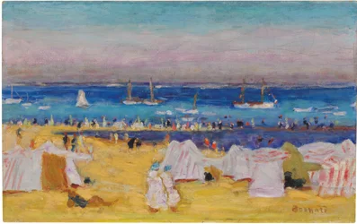 The Beach (Arachon), 1922 körül (olaj, vászon)