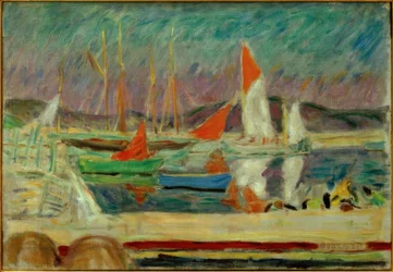 Vitorlások Saint-Tropez kikötőjében