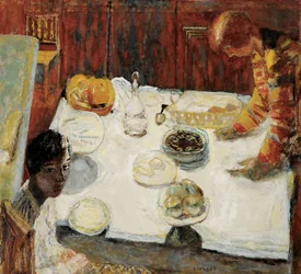 Fehér terítős étkező, 1925