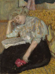 Nő Rózsával; Femme a la rose, 1908