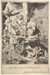Szűz és gyermek angyalokkal, 1636.