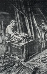 Peausserie, le corroyage: bőrmunkák, az állatbőrök lágyítása teljesebb gravírozásban a Pierre Calmette Collection privee-től