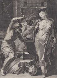 Achilles páncélját kovácsoló vulkán, 1624-75.