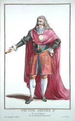 II. Viktor Amadé (1666-1732), a „Recueil des Estampes, représentant les Rangs et les Dignités, suivant le Costume de toutes les Nations existantes“ című műből, megjelent 1780-ban