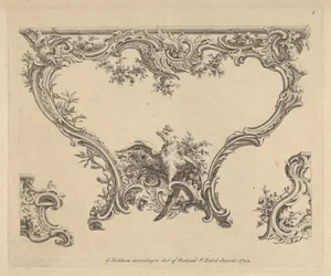 Tervezés konzolasztalhoz, 1752.